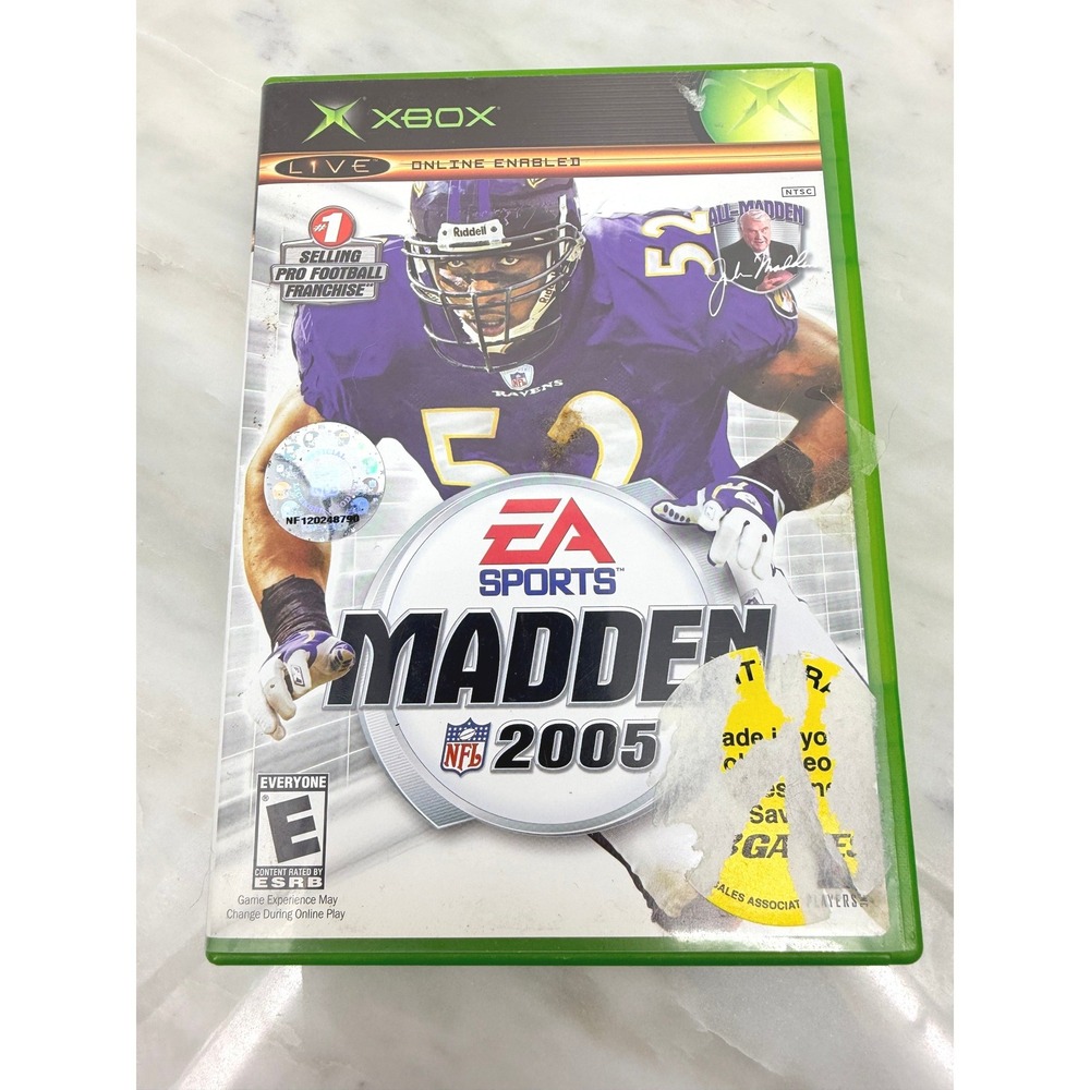 Madden NFL 2005 Microsoft Xbox Original Game Complete Manual